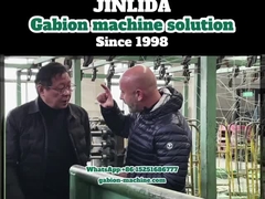 Taille des mailles 80x100mm, vitesse 195m/h, ligne automatique de production de gabions GLD-2