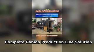 One Complete Gabion Mesh Production Line Shipped by Jinlida | CNC Production Solution