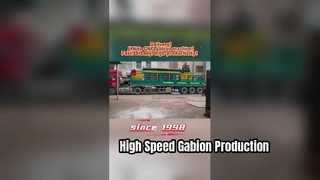 Machine à mailles de gabions à grande vitesse pour un rendement maximal