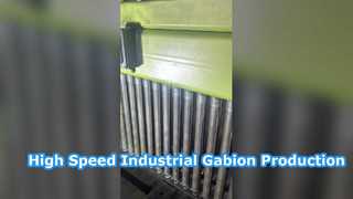 Machine industrielle de gabion en cours d’exécution