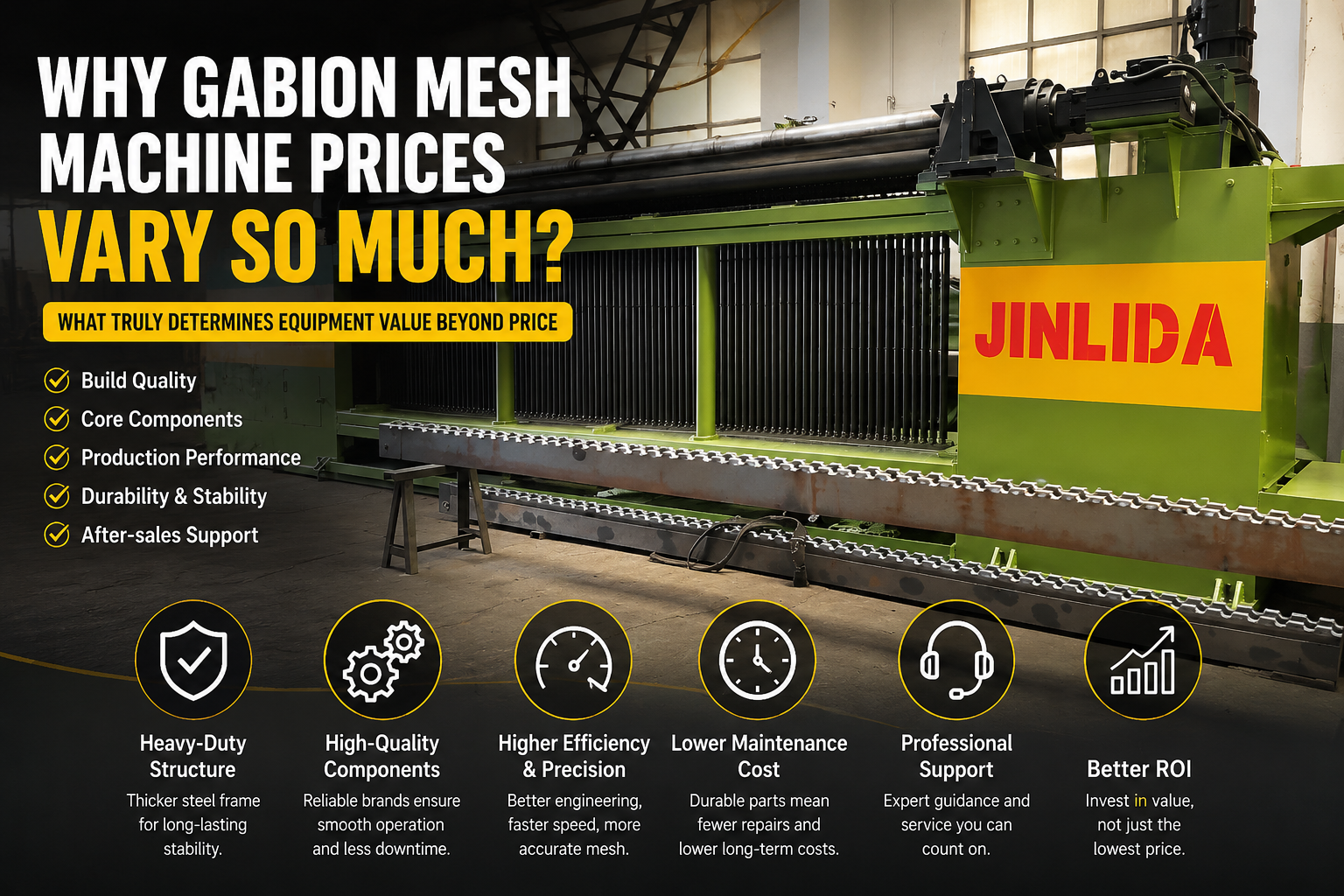 Derniers blogs de l'entreprise sur Pourquoi les prix des machines à maillage en gabions varient-ils tant: ce qui détermine vraiment la valeur de l'équipement au-delà du prix